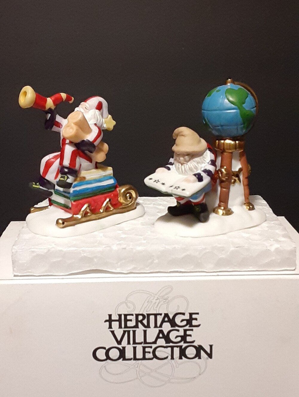 Department 56 Charting Santa's Course #5636-4 Vintage Christmas Village Accessor